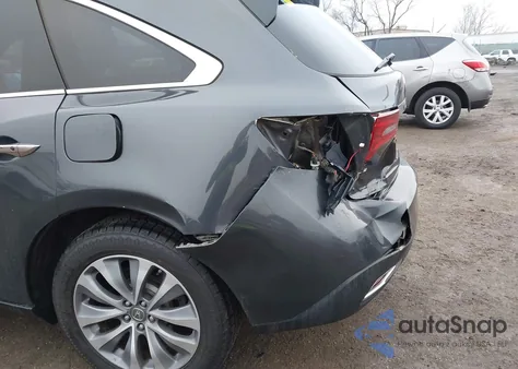 2014 Acura Mdx Technology Package z USA, uszkodzony, nr VIN 5FRYD4H47EB023787